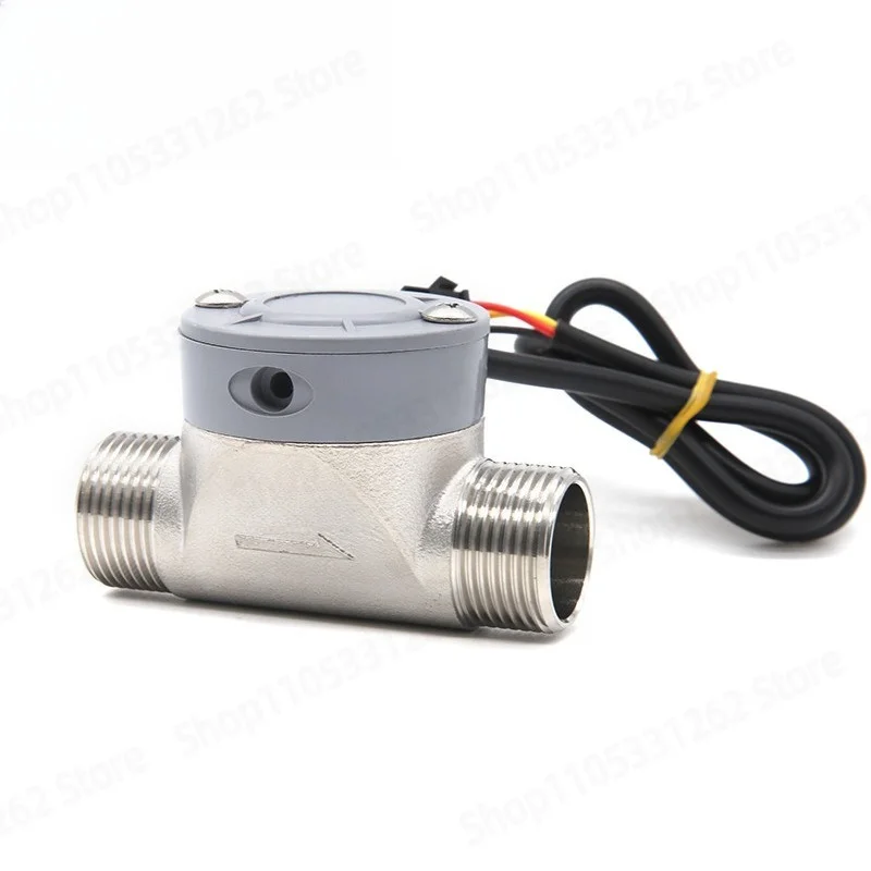 Water Flow Sensor Large Diameter Stainless Steel 4 Minutes Sewage Pipeline Hall Flowmeter Wear Resistant G3/4