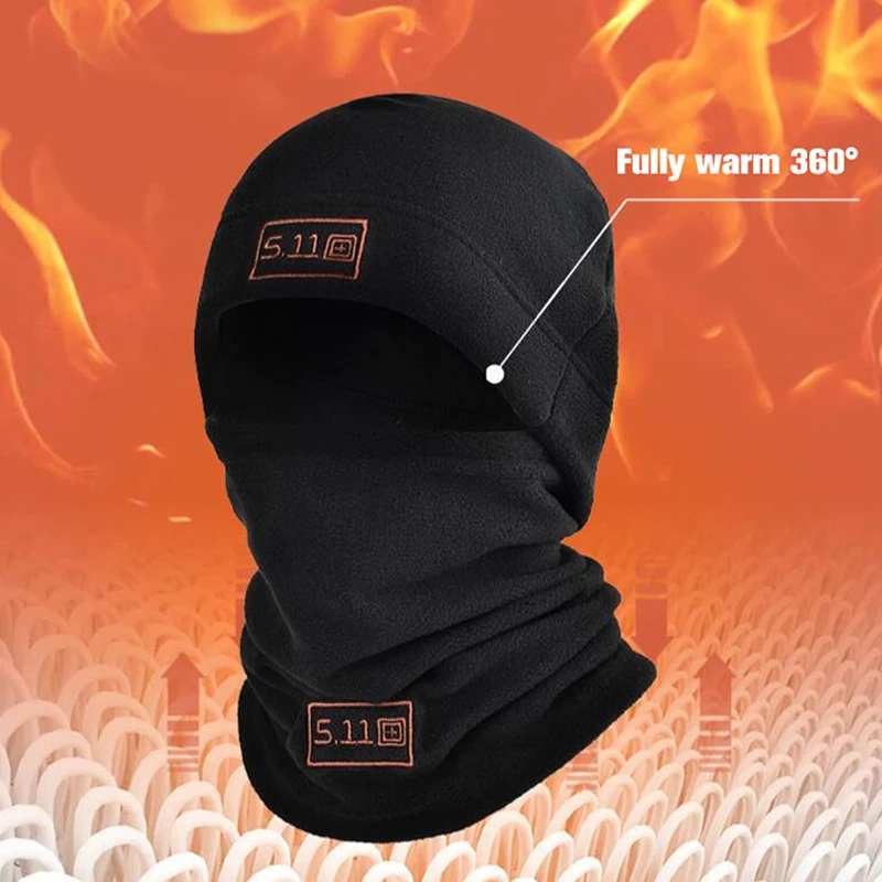 Balaclava coral polar do velo para homens, máscara facial, aquecedor do pescoço, Gorros, cobertura térmica para cabeça, lenço esportivo militar tático, bonés de esqui, inverno