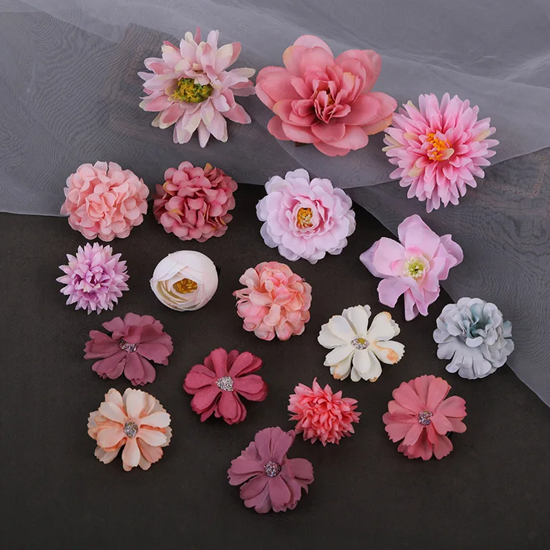 Silk Flower Set japan Kimono hair pins Side Hair Clip Barrettes Japanese Cute Chrysanthemum bridal wedding Hair Accessories