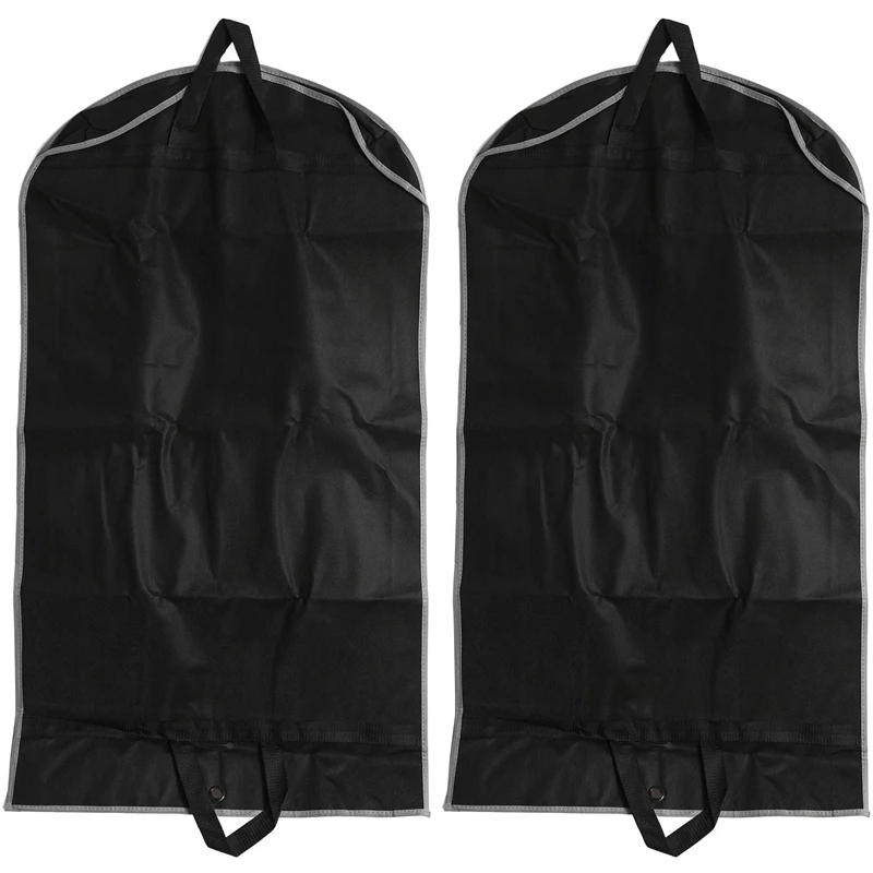 

AA86 Garment Bags 2 Pack 43 Inch Garment Bags For Storage Travel Nonwoven Fabric Dress Bag Suit Bag Garment Bag With 2 Large Mes
