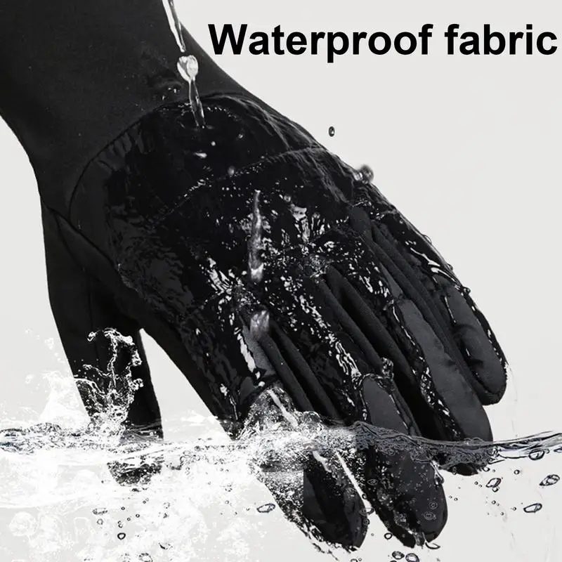 Thermische wind dichte wasserdichte Winter handschuhe fahren wind dichte Handschuhe Thermo-Fahrrad handschuhe rutsch feste verstellbare Handschuhe wind dicht