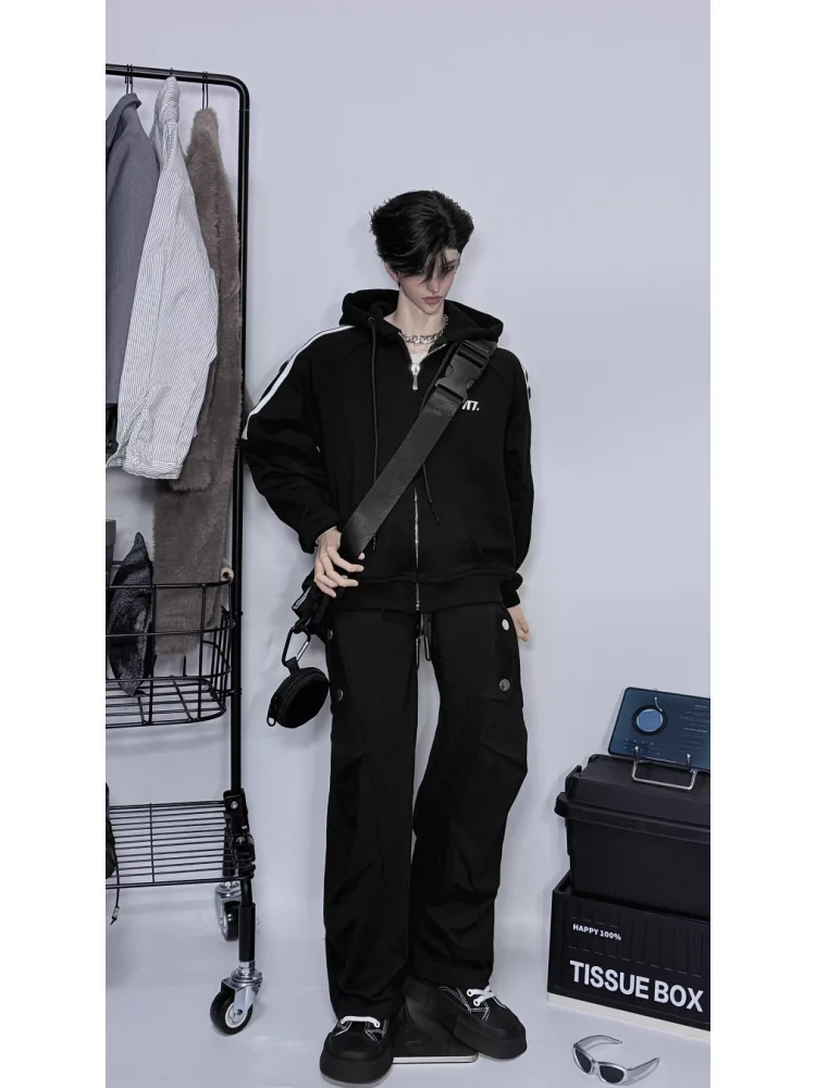 Ropa para muñecas BJD de 1/4, 75cm, 77cm, pantalones negros y grises, pantalones deportivos, accesorios de ropa para muñecas (sin muñeca)