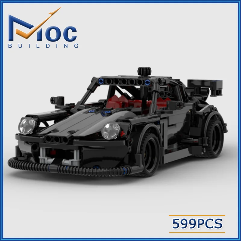 

MOC Building Block Super Sports Car RWBPorsche 964 Technology Bricks DIY Assembled Model Racing Toy Holiday Gifts