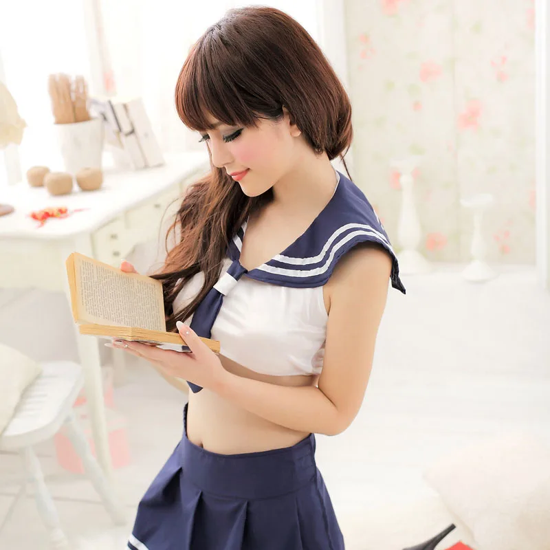 Woman Traditional Student Sexy School Uniform Cosplay Costume Students Dress Nightwear Ladies Fancy Pajamas Carnival Skirt Satin