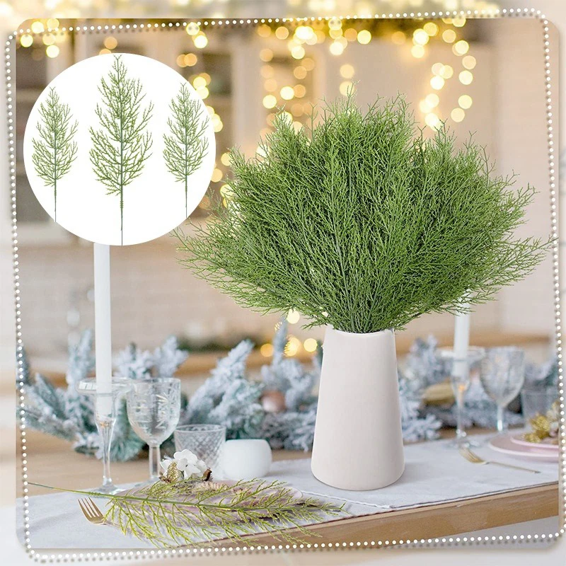 5/10/20個入り 35cm 人工松葉の茎 フェイクグリー - Christmas Wreath Fake のレビューと価格