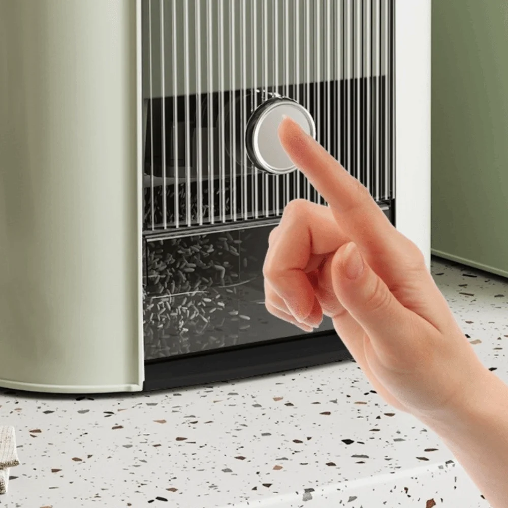 

Grains Rice Tank Kitchen Rice Storage Box Flour Bucket Large Capacity Rice Dispenser 5KG/10KG Moisture-proof Rice Sealed Jar