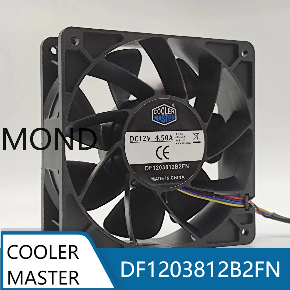 

DF 1203812 B2FN COOLER MASTER Серверный вентилятор с высоким воздушным осевым потоком Вентилятор охлаждения корпуса для AVALON 120038 1066 12 см 12 В 4,50 А 7000 об/мин