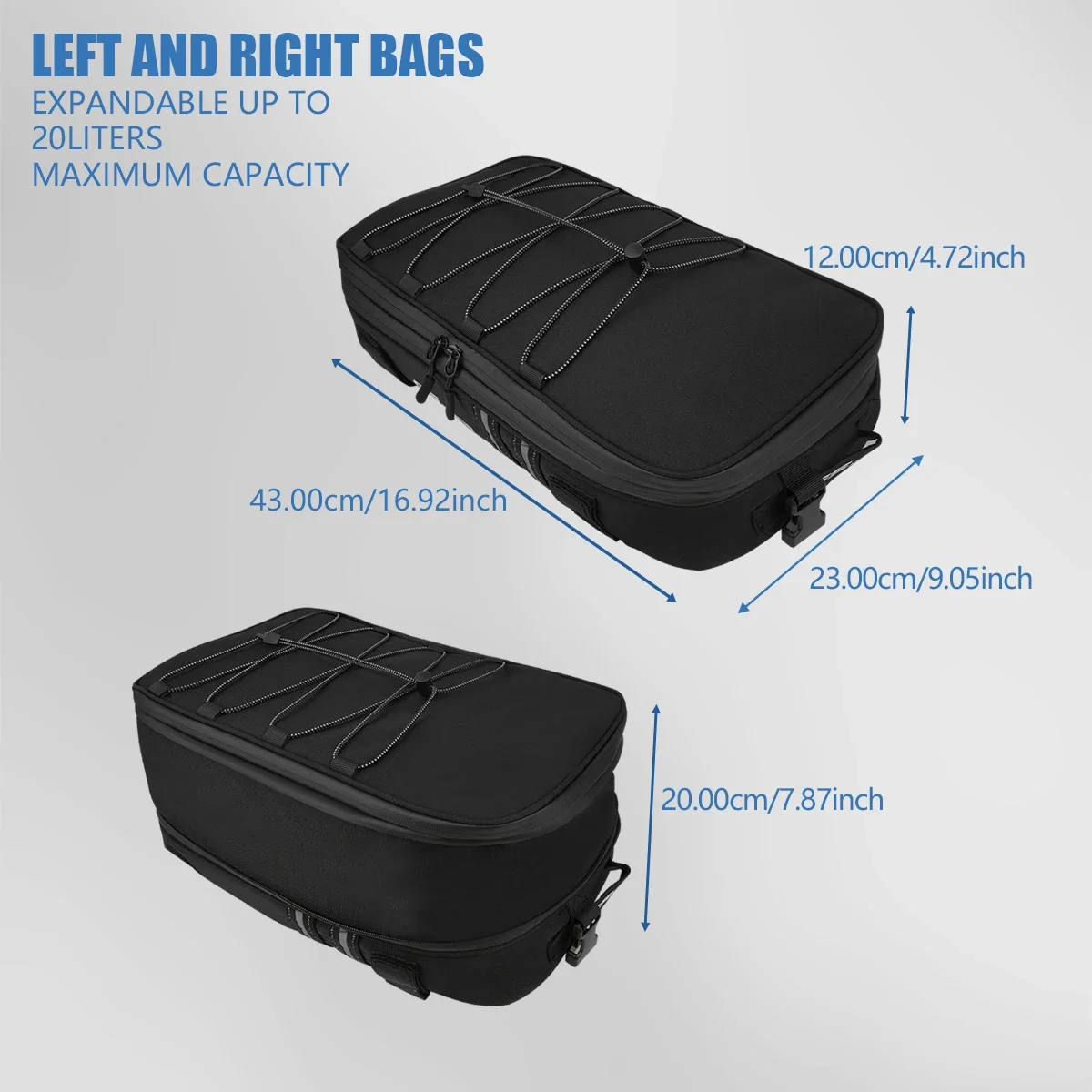 Saddlebag Motorcycle Top Bags For BMW R1250GS R1200GS Adventure LC F650GS G310GS Top Box Panniers Bag Case Luggage Bags Side Bag