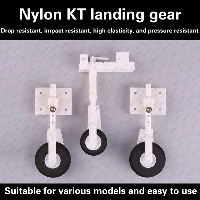SU27 Assembly KT Board Nylon Landing Gear DIY Steering Wheel Landing Gears Undercarriage for FPV RC Fixed Wing Airplane Quadcopt