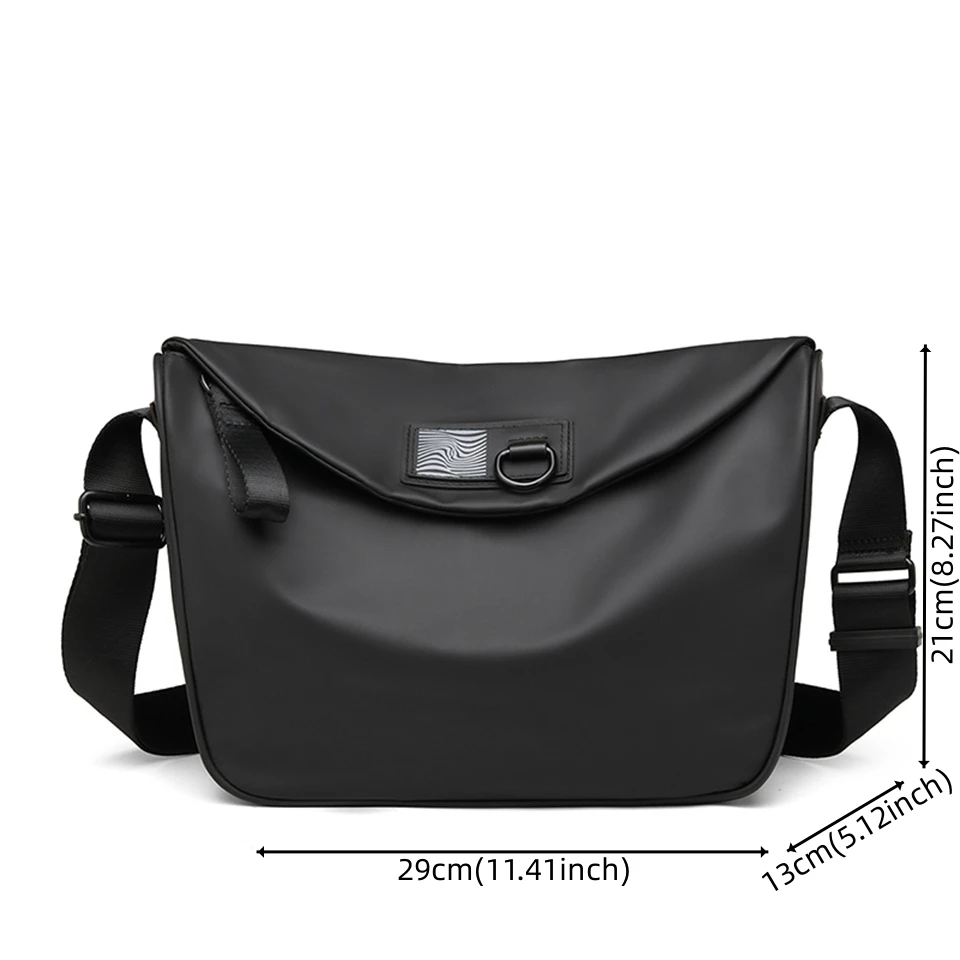 Bolso cruzado de felpa para hombre, bolsa de hombro de viaje, ligera, con cremallera y Asa superior, a la moda