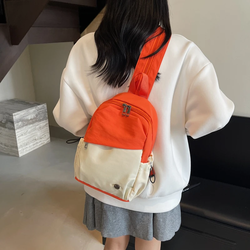 

Женская нагрудная сумка и рюкзак большой вместимости 2 в 1, водонепроницаемая и износостойкая сумка через плечо с несколькими карманами для путешествий на открытом воздухе