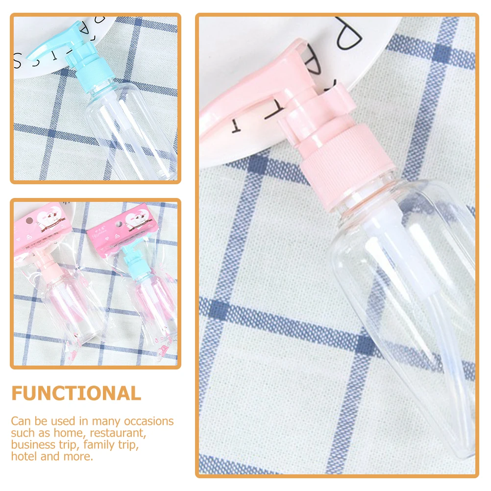 

6 Pcs 50ML Travel Lotion Bottle Shampoo Dispensing Bottles Refillable Soap Dispenser Leak Proof Bathroom Empty Pump