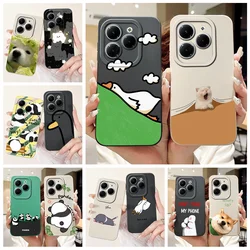 For Tecno Spark 20 Pro Case KJ6 Cute Animals Cartoon Cover Soft TPU Phone Case For Tecno Spark 20C Spark20 Pro Plus Fundas Coque