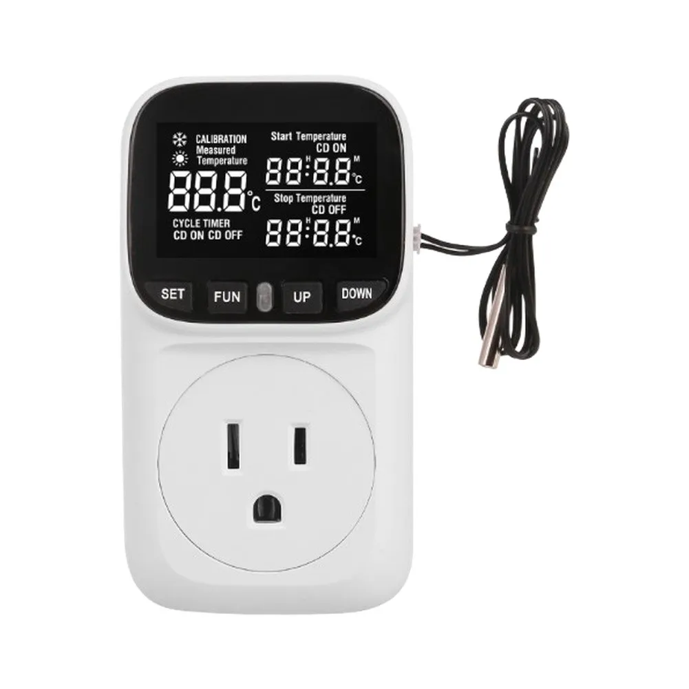 As Picture Digital Temperature Controller Temperature Controller Dual Mode Thermostat High Accuracy 0.1 Degree