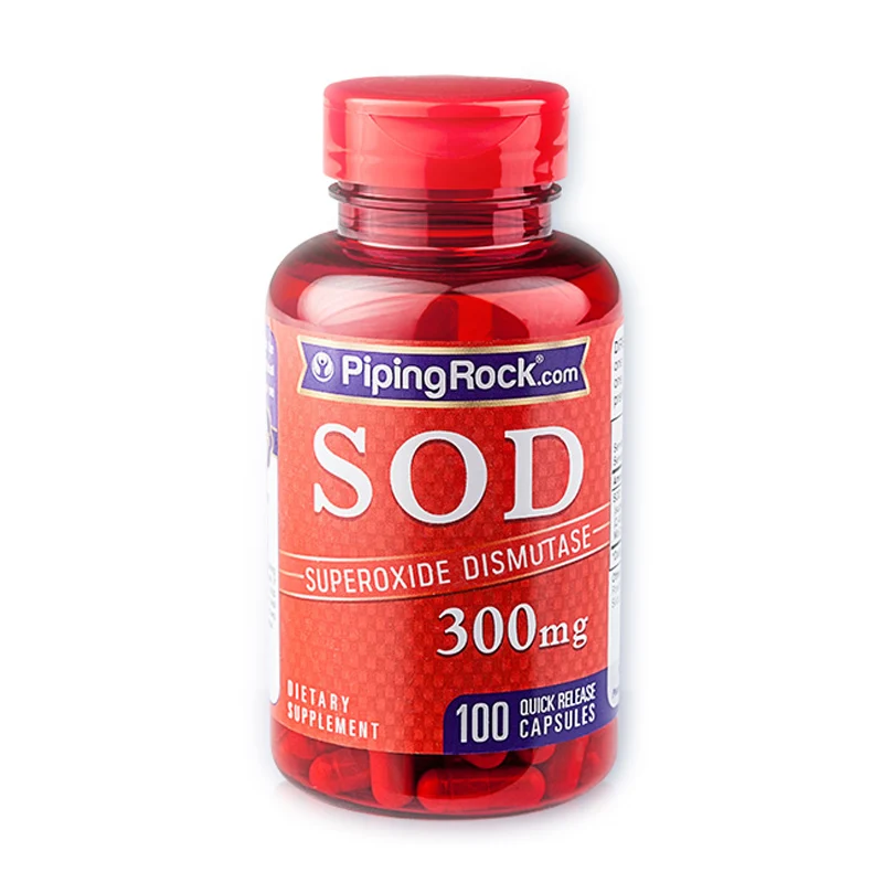 PipingRock SOD Superoxide Dismutase 300 mg 100 Capsules