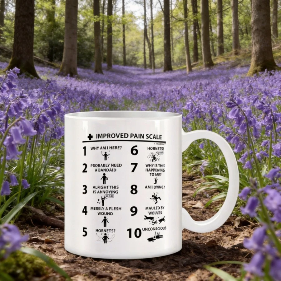 Anime Beer Cute Mug Ceramic Cups and Mugs Improved Pain Scale CNA Mug Tea Cup Funny Coffee Cups Drinkware Personalized Gift Rare