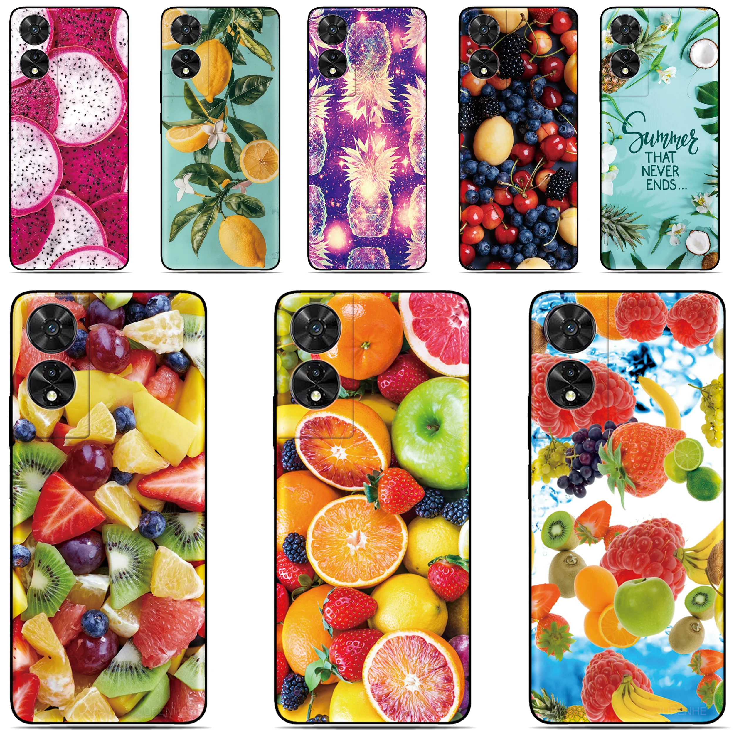 Funda de teléfono con diseño de frutas frescas para Sharp Aquos R10 R9 R8 R8s Pro R2 R3 Air Zero6 Wish 5 4 Sense 10 9 8 6 6s 3 Lite V6 V7 Plus