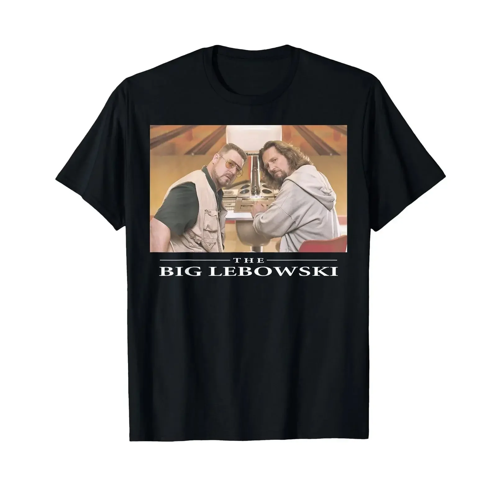 Big Lebowski Bowling Alley Pose T Shirt vintage Washed Casual Slightly designer clothes Top For Everyday Wear Versatile