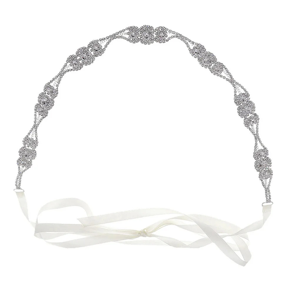 1 قطعة حزام الخصر حجر الراين الرجعية فستان أنيق وشاح للنساء حفل زفاف مأدبة تألق مجوهرات ديكور ضوء دائم #4