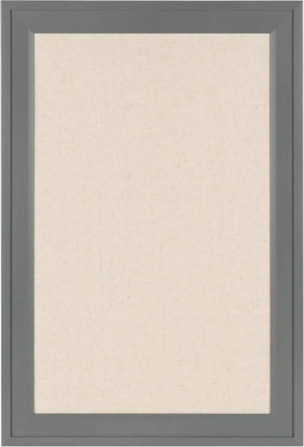 

Framed Linen Fabric Pinboard, 18.5x27.5 Inches, Gray for Home Office