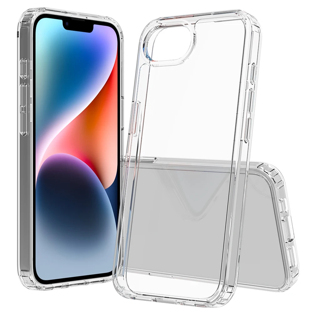 Hybrid Anti Vergilbung Klar Fall für iPhone 16e 16E 15 Pro Max 14 Plus 13 Mini 12 11 X XS XR SE 2022 2020 7 8 Telefon Abdeckung