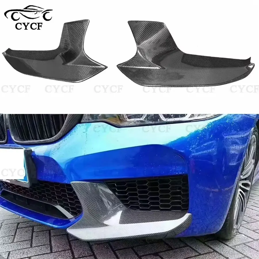 

For BMW M5 F90 2017-2020 Carbon Fiber Front Bumper Bumper Guards Corner Guards Corner Wraps Lower Lip Body Kit