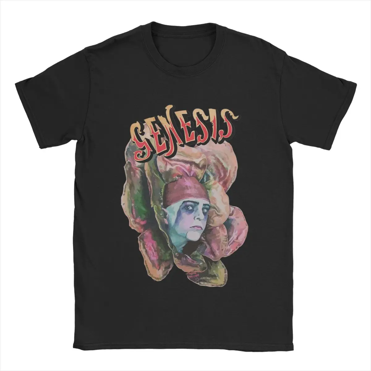 Genesis Supper's Ready Gabriel T Shirts for Men Cotton Casual T-Shirt Round Collar Tee Shirt Short Sleeve Clothing Plus Size