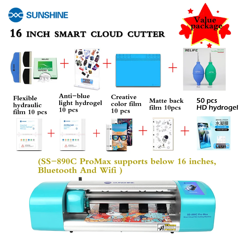 SUNSHINE SS-890C Pro Max: La Soluzione Definitiva per Tagliare Film Protettivi con Precisione e Facilità