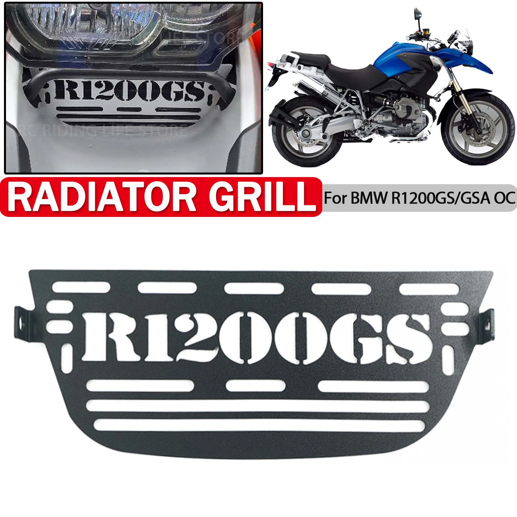 

Motorcycle Aluminium Oil Cooler Guard Cover For BMW R1200GS 2006 OC ADV R1200GSA 2007-2012 R1200 GS GSA Protector Grill Grille