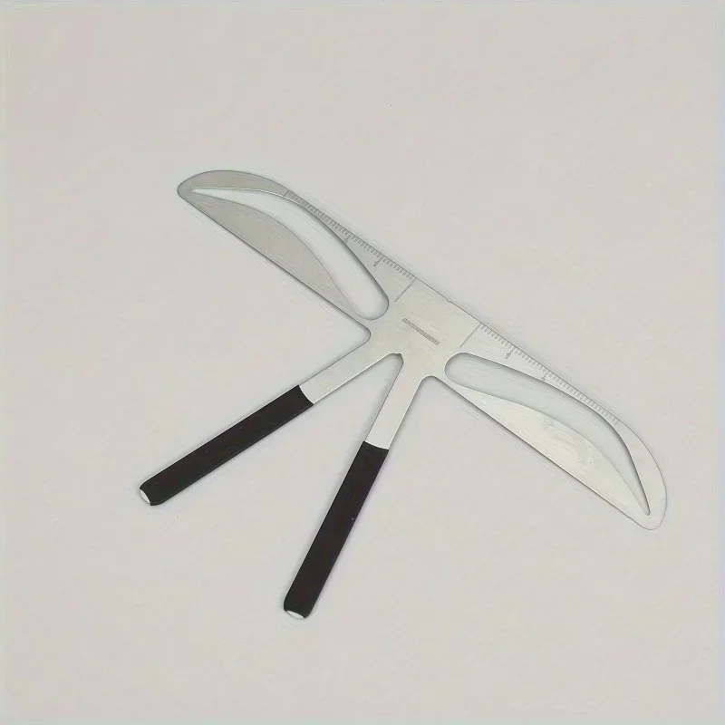 1PC roestvrijstalen wenkbrauwvormgereedschap - Flexibele, herbruikbare stencils om de perfecte wenkbrauwvorm te creëren