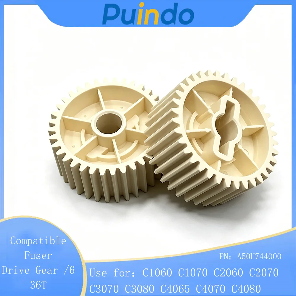 1X A50U744000 Compatible Fuser Drive Gear /6 36T for Konica Minolta Bizhub C1060 C1070 C2060 C2070 C3070 C3080 C4065 C4070 C4080