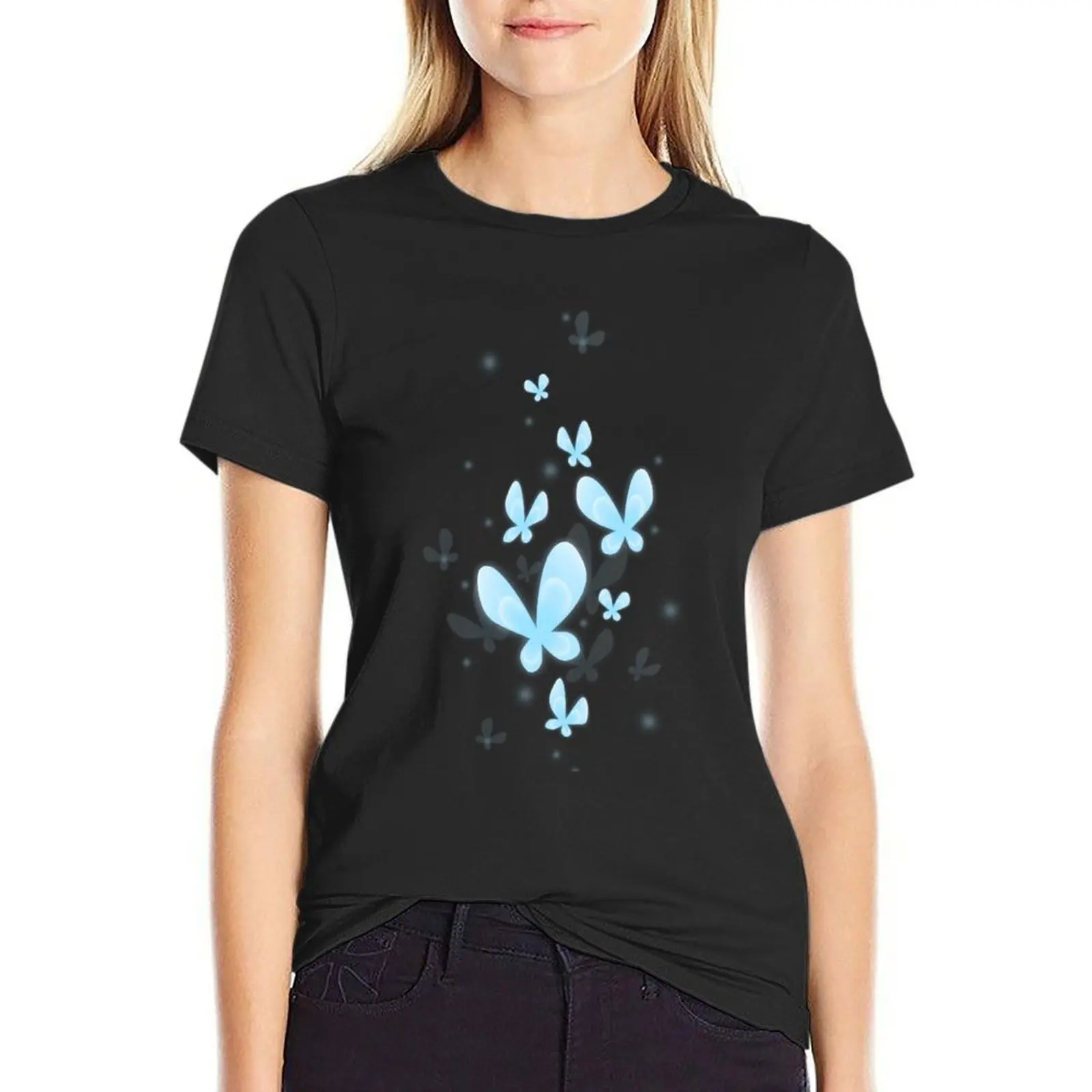 Butterflies T-Shirt cute tops oversized summer tops tops western t shirts for Women