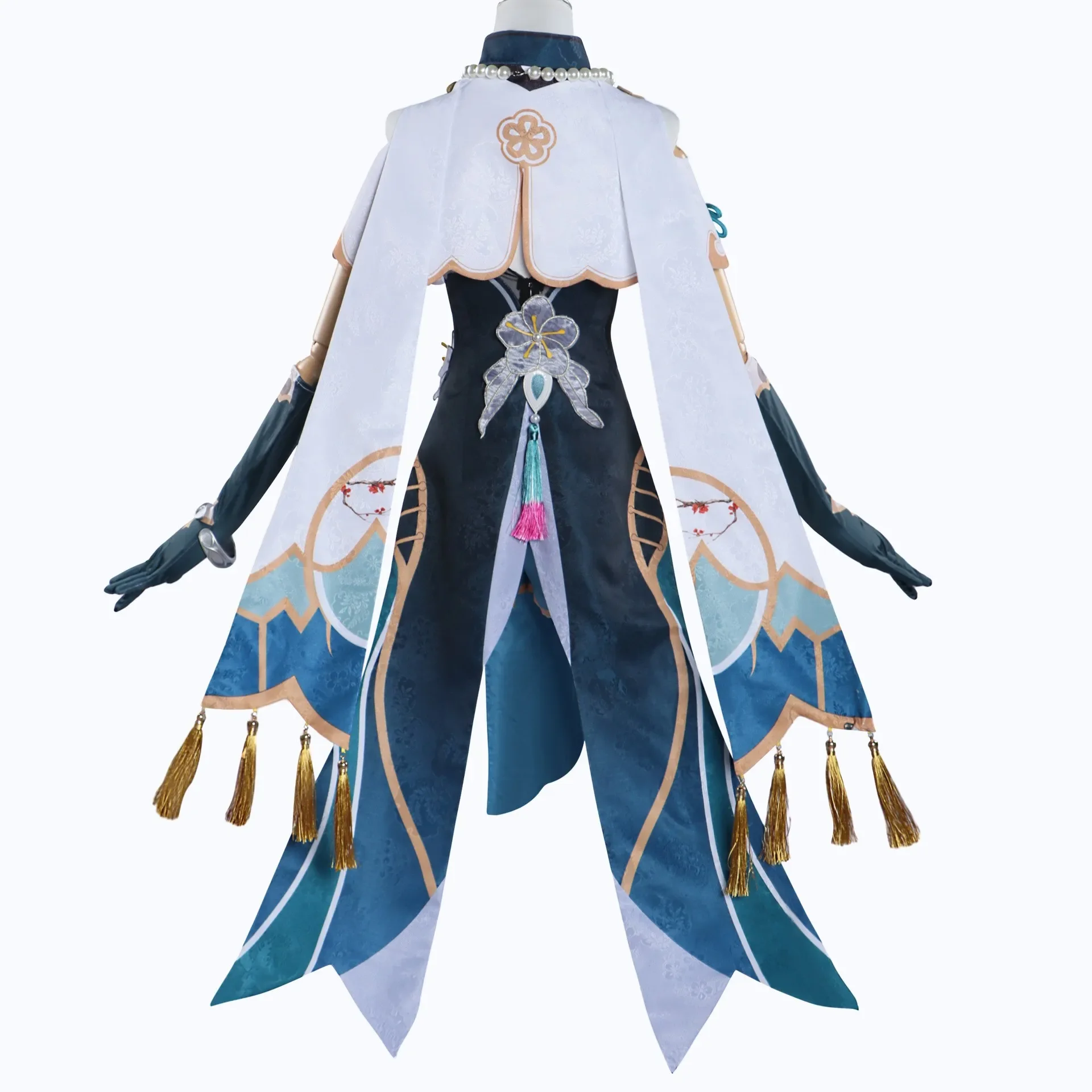 Juego Ruan Mei disfraz de Cosplay Honkai Star Rail peluca zapatos vestido guantes uniforme conjunto completo Prop fiesta de Halloween juego de rol traje de mujer