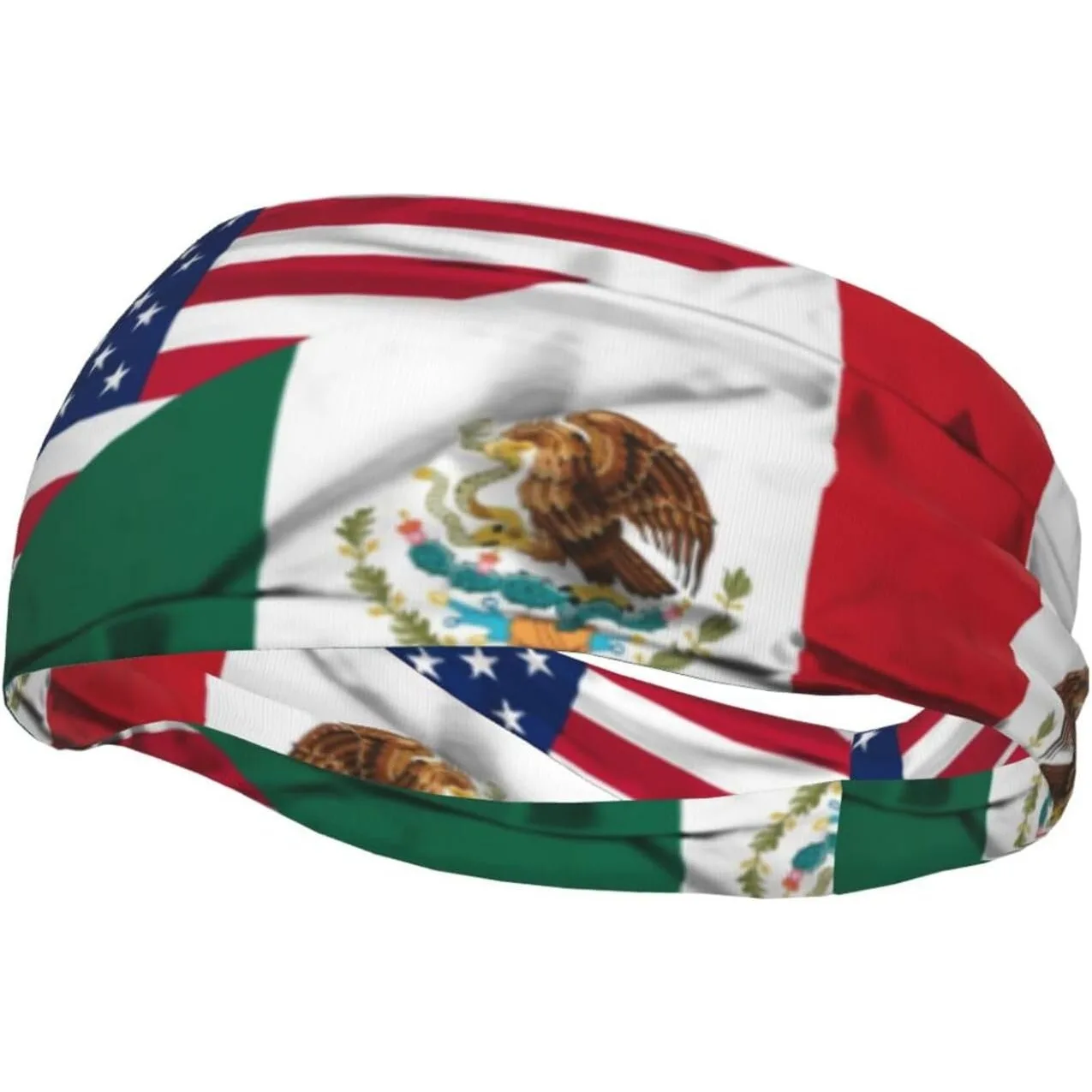 

Повязки на голову с флагом Мексики для мужчин и женщин, мексиканские спортивные повязки от пота для баскетбола, йоги, тренировок, эластичные повязки для волос