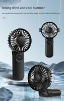 Handheld Fan Foldable Portable Fan with LED Display 3000mAh Battery Operated Mini Hand Held Fan for Travel Beach Outdoor