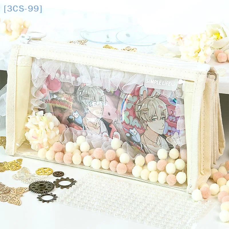 1 conjunto de acessórios de exposição em quadrinhos, estilo fantasia de desenho animado kawaii, bolsa de material itabag, bolsa de gravata, pacote de material diy