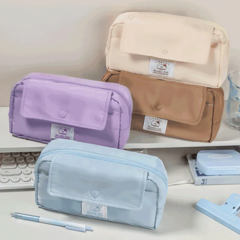 Transparent Pencil Case with Large Capacity, Multi-functional Stationery Bag, Meirad New Design, Ideal for Storage