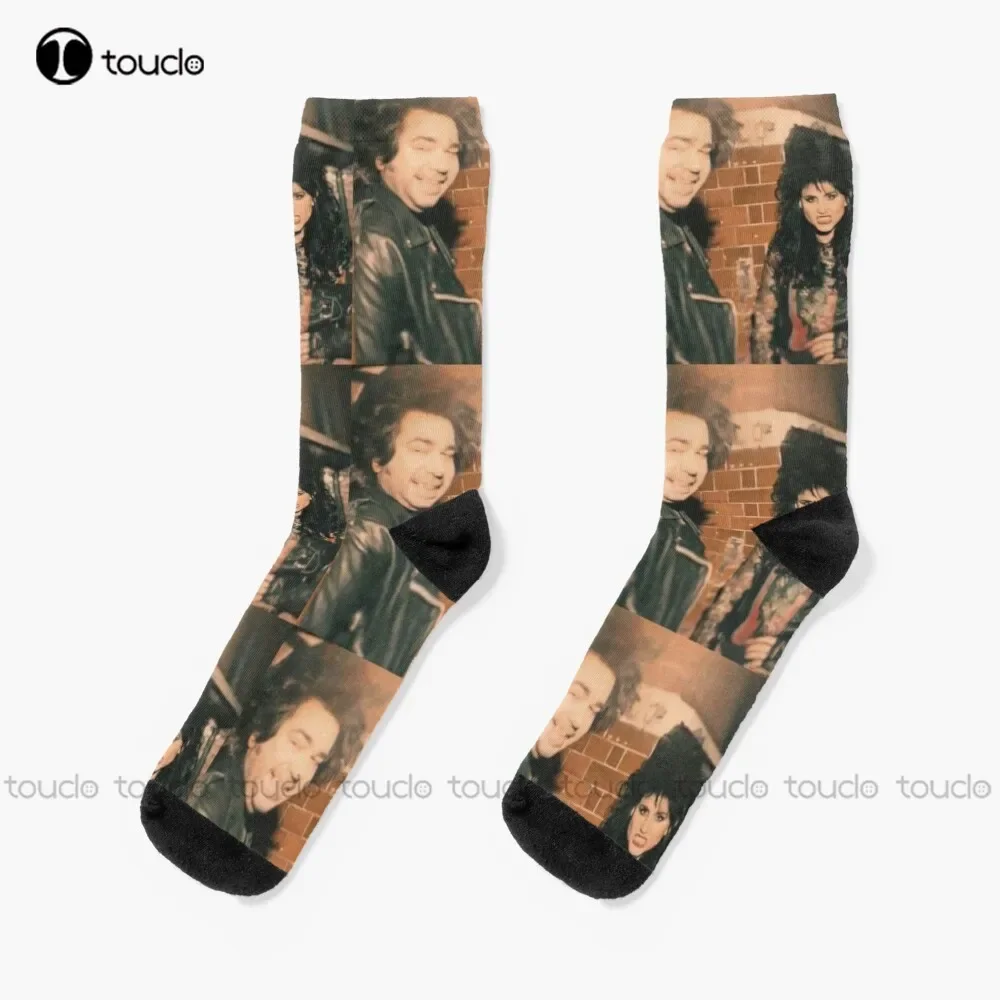 Laszlo & Nadja In The 80S What We Do In The Shadows Vampire Horror Socks Athletic Socks Men Unisex Adult Teen Youth Socks Custom