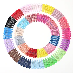 20/50Pcs Snap Hair Clips Candy Color Glossy 2 Inches No Slip Metal Hair Pins Clips Barrettes Accessories for Baby Girls Toddlers