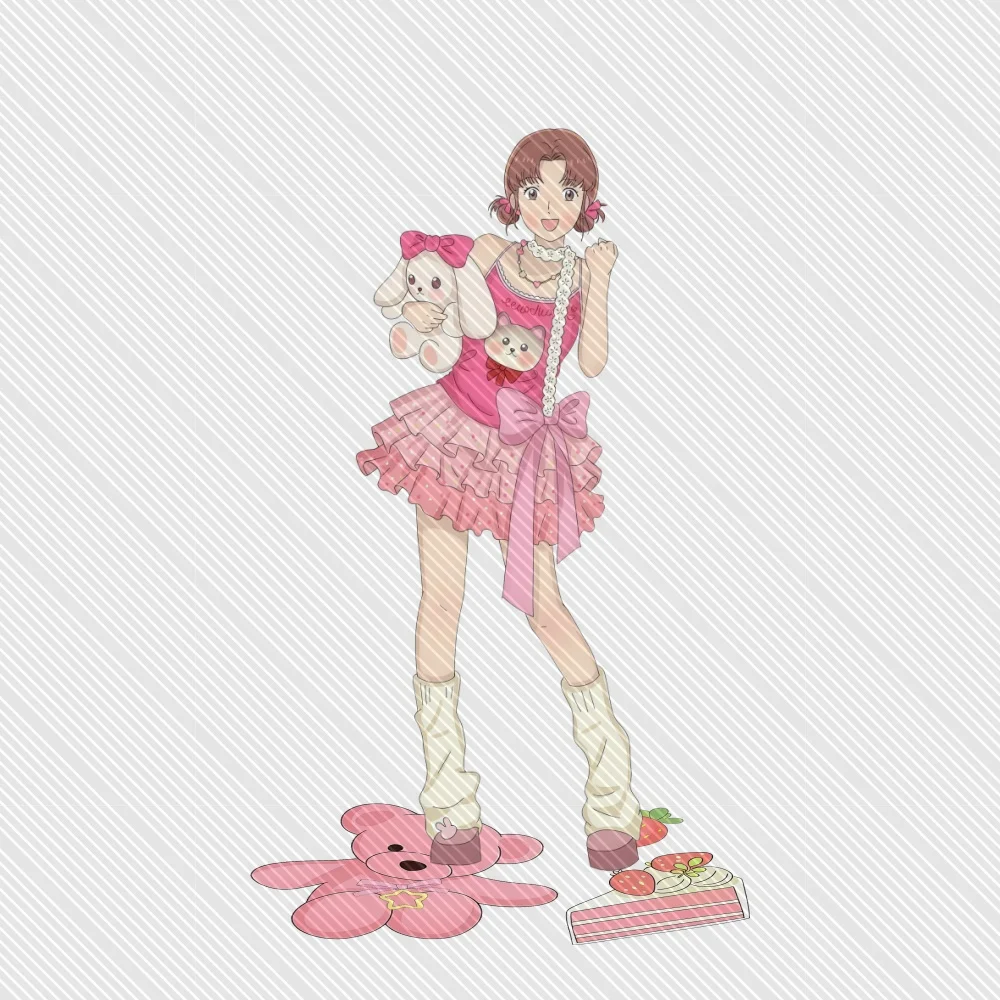Skip and Loafer Acrylic Keychain Stand Model