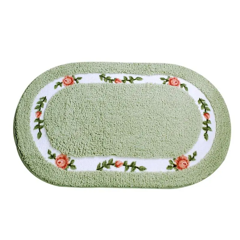 Water Absorbent Bathroom Non Slip Entrance Bathroom Rug Anti Skid Soft Quick Dry Bedroom Floor Mat Spring Kitchen Carpet Mat