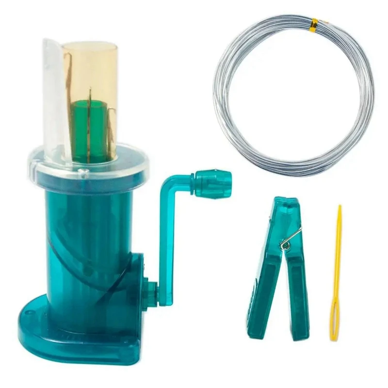 ידיות סריגה של טחנת מכונת מיני סריגה צמר קנטר כלים למסוודרים צמיד כלי בית מלאכה (ב)