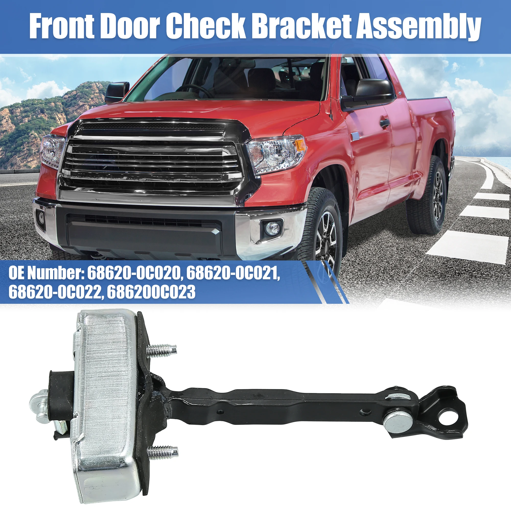 

X Autohaux Front Door Check Stop Strap Stooper 68620-0C021 for Toyota Tundra Sequoia 07-21