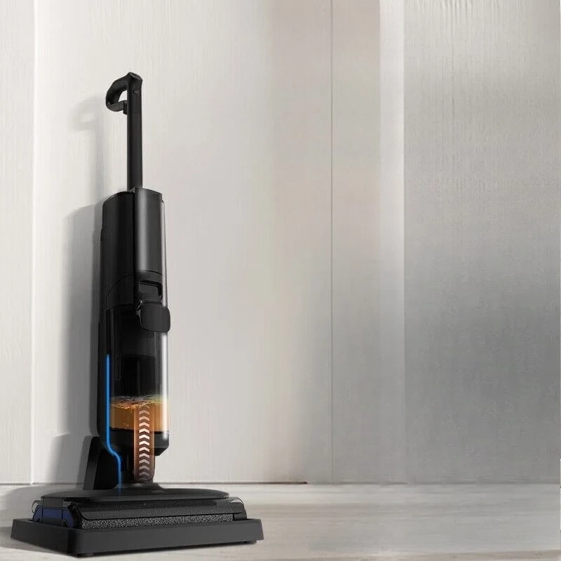 

Wireless dual roller brush, dual power double welt floor scrubber, automatic intelligent suction, sweeping and mopping