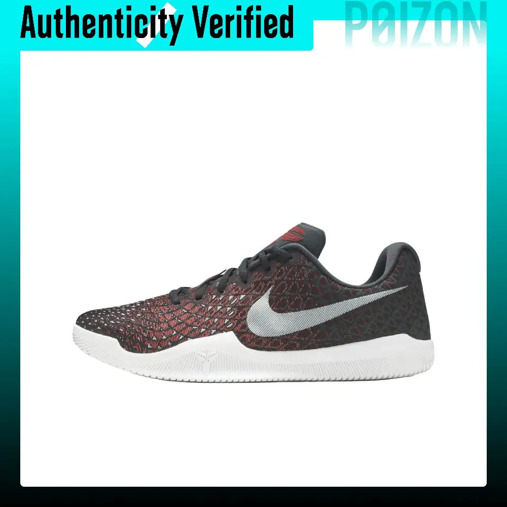 Nike Mamba Instinct Abrasion Resistant Abrasion Resistant Low top Casual Running Shoes Men's Black Red 852473-006
