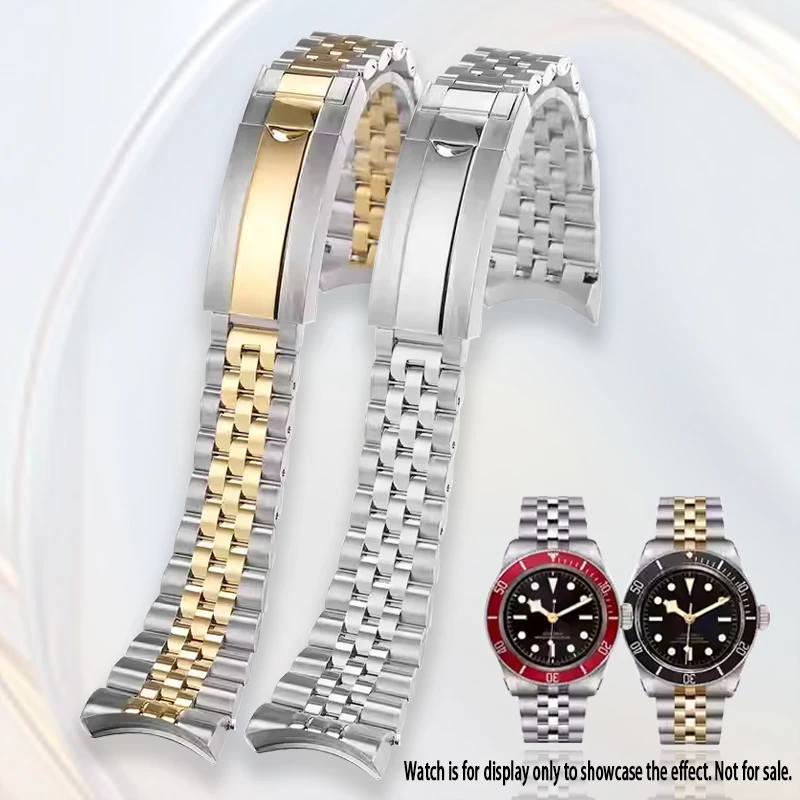 

Ремешок для часов TUDOR Biwan Series M7941A1A0RU/M79733N, мужской, изогнутый, стальной, с элементами цвета кэмел и красным щитом, из нержавеющей стали.