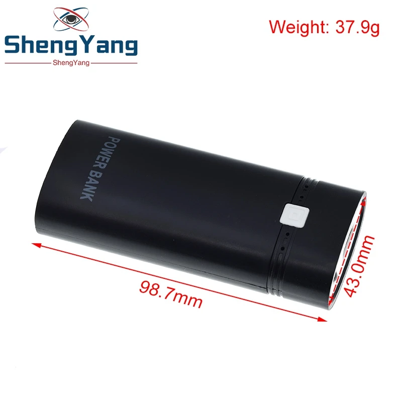 TZT Detachable Design With Indicator Light For Smart Phone Power Bank Case Battery Practical For 18650 Battery image 5