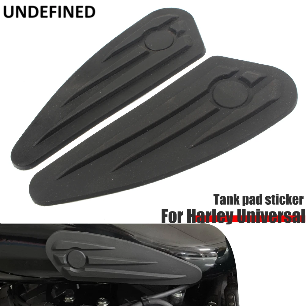 For Harley Honda Yamaha Cafe Rcaer Universal Motorcycle Vintage  Tank Traction Pad Sticker Fuel Gas Knee Grip Protector Decals