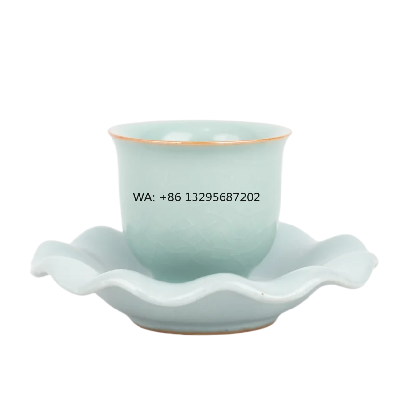 

Ru Kiln Master Cup High-End Classic Design Single Ceramic Cup Tea Bowl for Home Living Room Personal Kung Fu Coffee & Tea Set