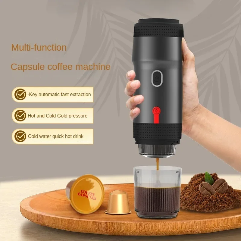 

New Designed Coffee Maker Usb Rechargeable Portable Self Cleaning Travel Capsule Smart Coffee Makers Kitchen Tool